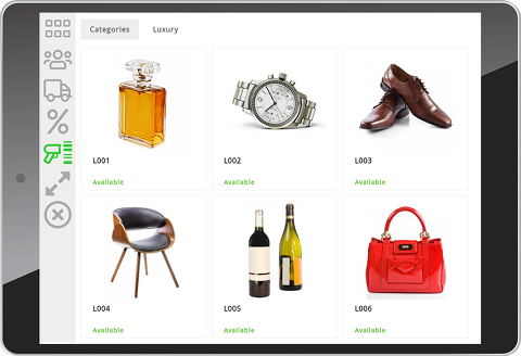 Point de Vente EasyWebshop
Tablette